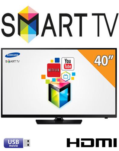 Samsung NEW 40 in. Smart TV PAL NTSC Multi System LED TV Worldwide Use