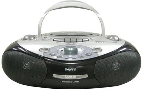 Sanyo NEW CD Tape Cassette Radio Boombox AM FM Radio MP3 220V