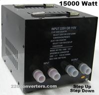 Simran THG-15000 Watt Step Down Voltage Converter 220 to Volt 15000w Power Transformer 