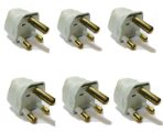Type M 6-PK South Africa Plug Adapter S. African 