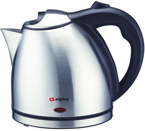 Alpina SF-807 1-Liter 220 Volt Electric Kettle Stainless Steel 220V-240V For Export Overseas Use
