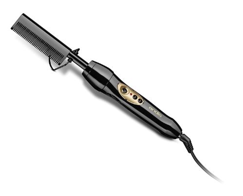 Andis 38330 Professional Heat Ceramic Press Comb for Hair, Straightener Dual Voltage 110-220 Volt