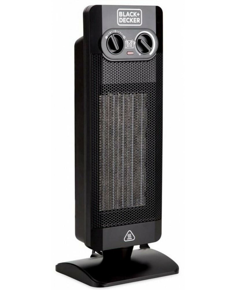 Black + Decker Black Desktop Heater with E-Save Function