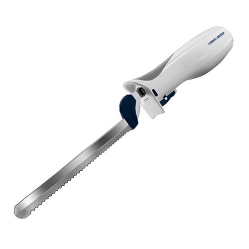 BLACK+DECKER 9-Inch Electric Carving Knife Comfort Grip Handle, White,  EK500W