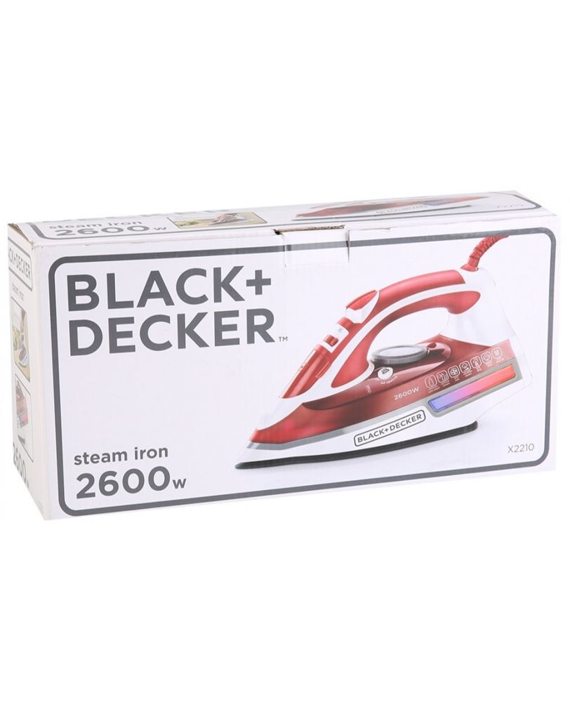 Black & decker x700 1960w steam iron with non-stick coating, 220 to 240-volt