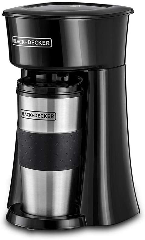 BLACK & DECKER Black Single-Serve Coffee Maker at