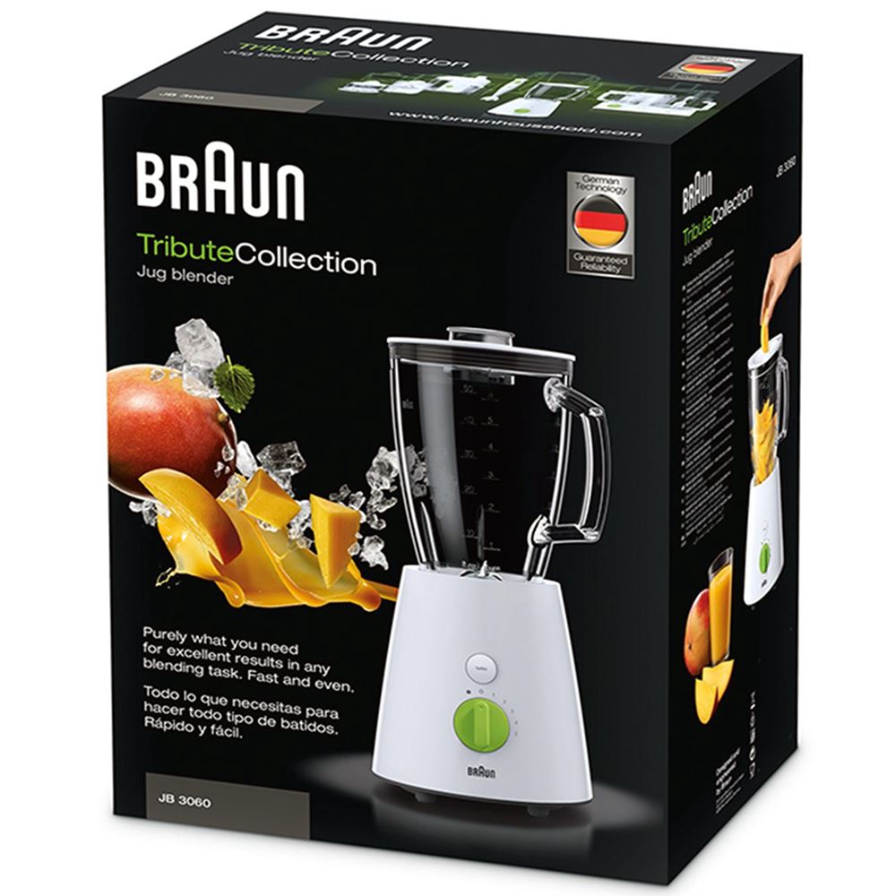 Braun JB3060 220 Blender with Glass Jar For Export Overseas Use
