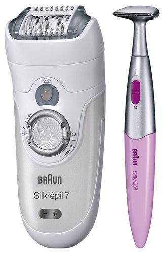 Braun 7281 Leg, Body, Face Epilator Shaver with Bikini Styler Dual Voltage 110-220 Volt With EU Plug