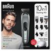 Braun MGK7321 220 Volt EU Plug 10-in-1 Face & Head, Beard Trimmer Hair Clipper Styling Kit with Gillette Razor