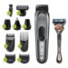 Braun MGK7321 220 Volt EU Plug 10-in-1 Face & Head, Beard Trimmer Hair Clipper Styling Kit with Gillette Razor - MGK7321