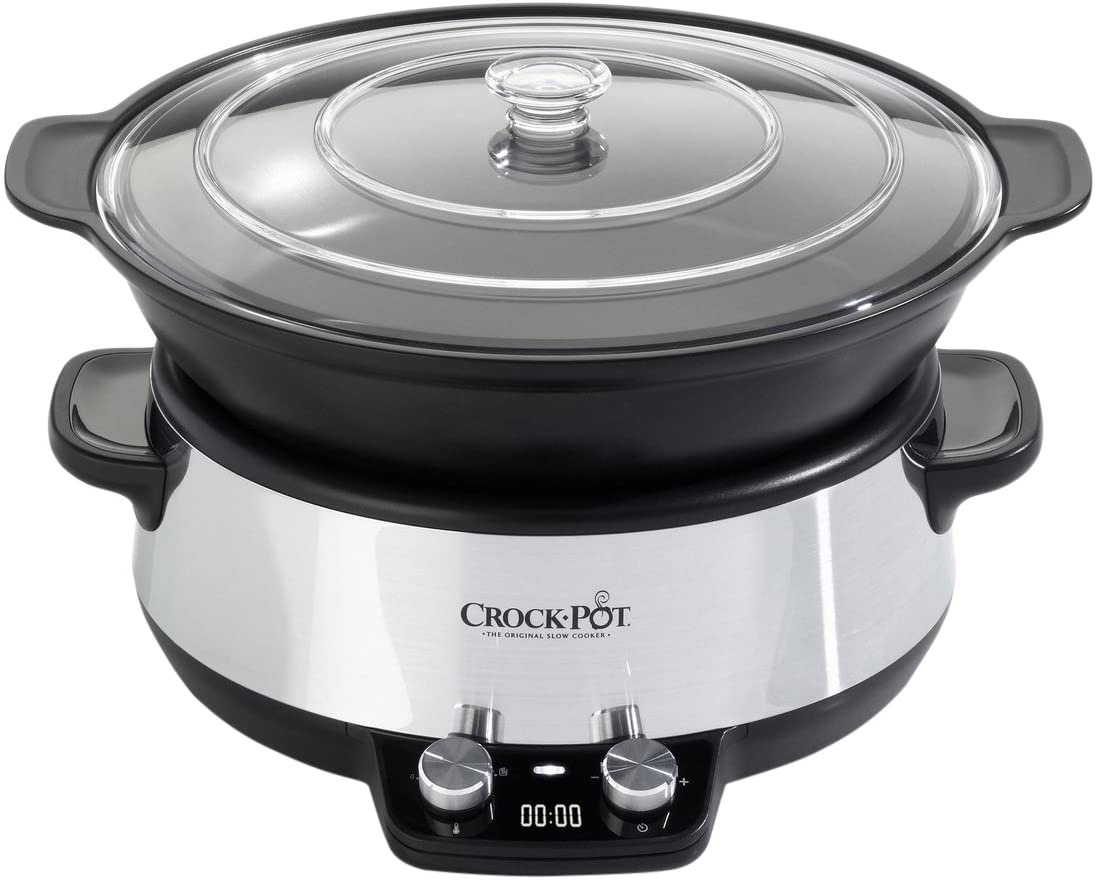Portico Stipendium MP Crock-Pot CSC011X 6-Liter Digital Slow Cooker With Saute Bowl 220-240 Volt  For Export
