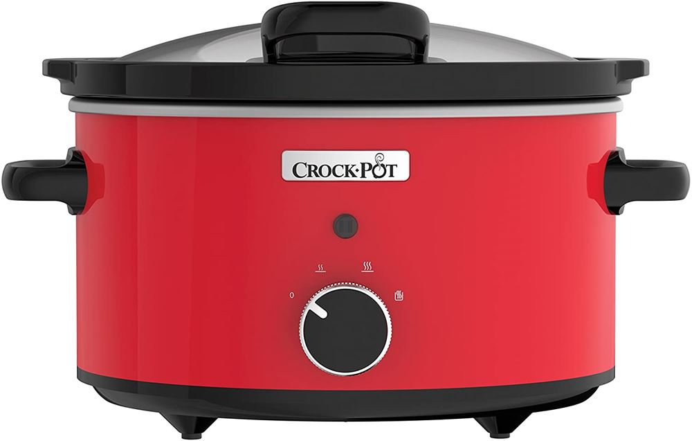 Crock-Pot CSC037 Slow Cooker Lid 3.5 Liter 3-4 People Red 220-240 Volt Export