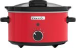 Crock-Pot CSC037 Slow Cooker Hinged Lid 3.5 Liter 3-4 People Red 220-240 Volt For Export 