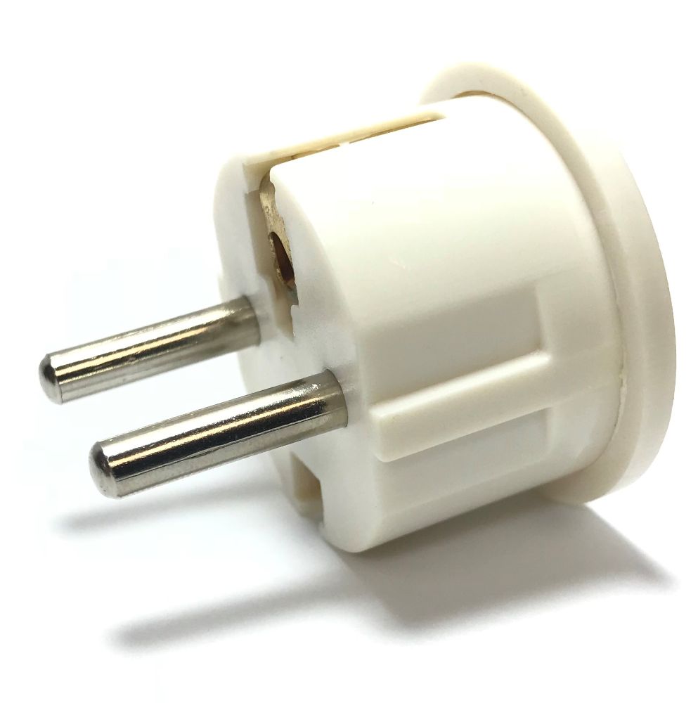 Seven Star SS409 European Plug With Grounding White U S To EU Plug seven-star-ss409-european-plug-with-grounding-white-u-s-to-eu-plug