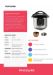 Frigidaire FD-PC206 220 Volt 6-Liter Instant Pressure Cooker For Export Overseas Use  - FDPC206
