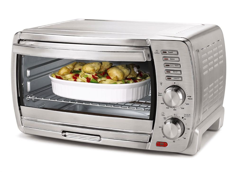 Oster Large Digital Countertop Convection Toaster Oven 6 Slice Black