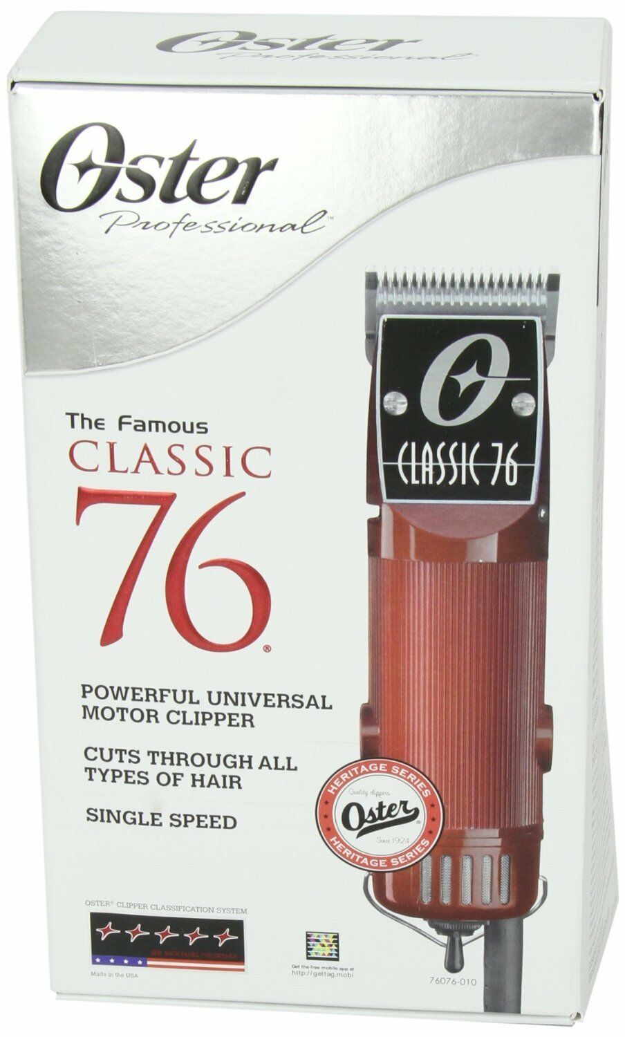 Oster Classic 76 Professional Hair Clipper 120V 60Hz For North America