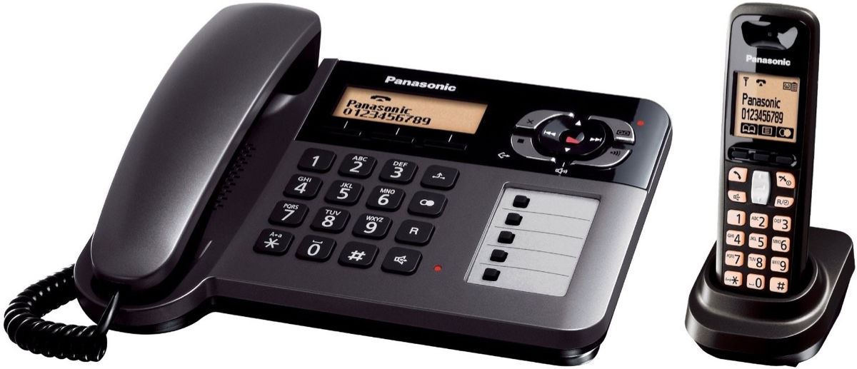 Panasonic 220 Volt KX-TG6458 2-Handset Home Phone For Europe Asia