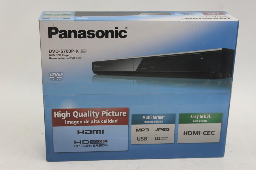 Panasonic Region Code Free Player Plays DVD from All Countries DVDS700 HDMI  PAL NTSC