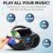 Philips CD Player Boombox, FM Radio, Dynamic Bass Boost with Bluetooth, USB Playback & AUX Input 110-220 Volt - TAZ3300B