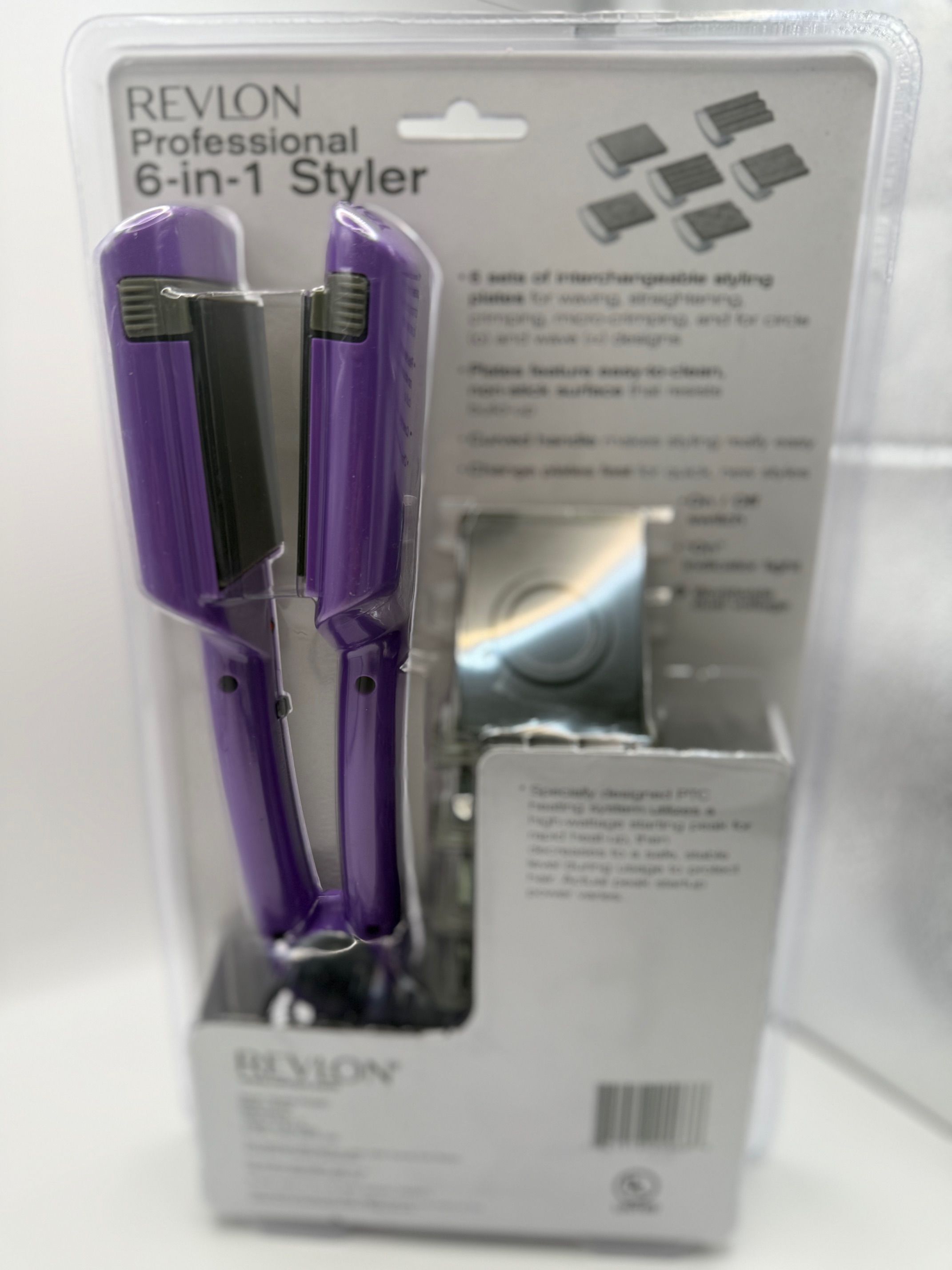 Revlon RV066C 6-in-1 Styler Straightener Dual Voltage Worldwide