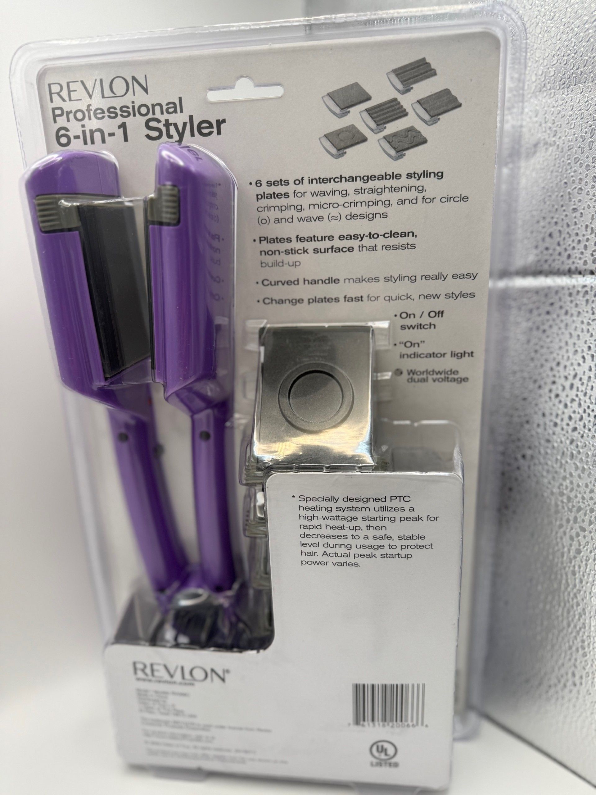 Revlon RV066C 6-in-1 Styler Straightener Dual Voltage Worldwide