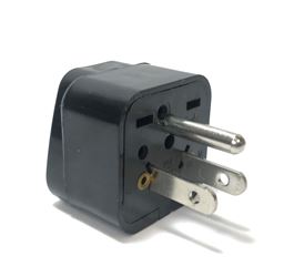 Seven Star SS-417 Universal to American Grounded Plug Adapter Set Black USA plug adapter,US adapter plug,adaptor,SS-417,plug socket,universal plug,adapters,US,USA,America,europe,asia,africa,india,uk,universal adapters,220 plug,220v adapter,220 volt adapter,220 adaptor