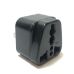 Seven Star SS-417 Universal to American Grounded Plug Adapter, Type B, Black - SS-417B