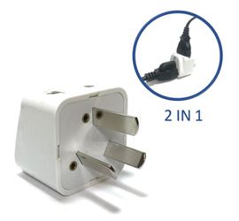 Type I Australian Universal Plug Adapter For Australia White SS716