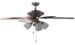 Sakura 52" 220 Volt Antique Brass Ceiling Fan with Four Lights 220v-240v For Export