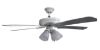 Sakura 52" 220 Volt White Ceiling Fan with Four Lights 220V/240V For Export