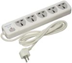 Seven Star ES-5C Universal 220 Volt 5-Outlet Surge Protector 220V European Cord