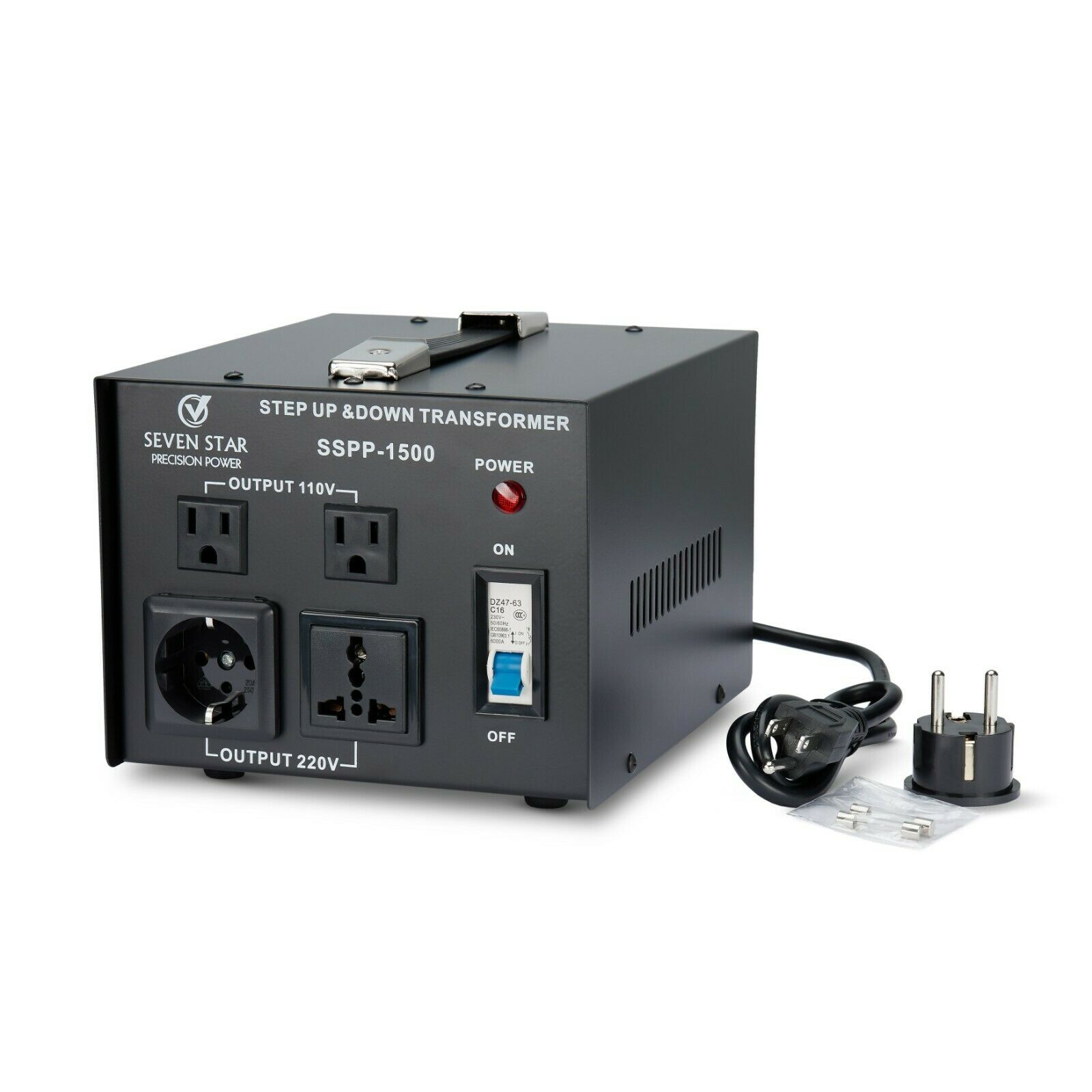 Seven Star Precision Power SSPP-1500 110 220 Volt Step Up Down