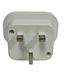 Seven Star SS-414-N Type G UK Ireland UAE Style Universal Plug Adapter With 2 Output White 