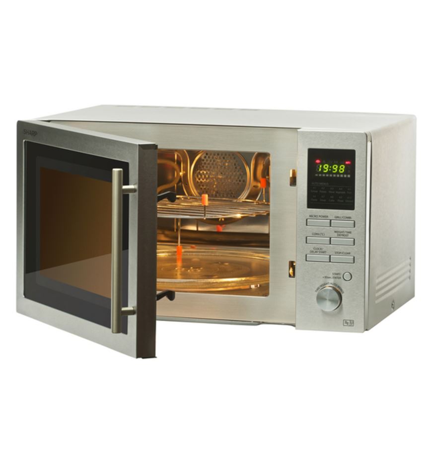 Sharp R-84AO 220 Volt 25L Convection Microwave Oven with Grill