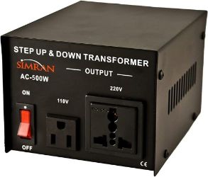 Simran AC-500 Watt Step Up Down Voltage Converter, 500W Transformer  Simran AC-500W, simran ac-500, simran ac500, ac-500w, simran 500 Watts Converter, simran 500w Transformer, two way, Step Up, Step Down, Voltage Converter, power converter, power transformer, AC500, AC-500W, AC-500, sevenstar, seven star, simran, AC500W