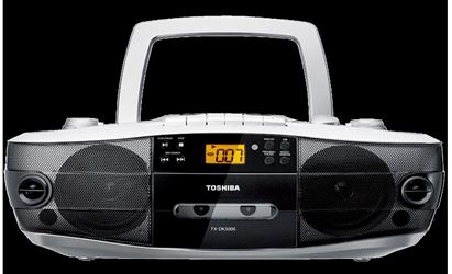 Toshiba DVD CD Radio MP3 Tape Cassette Boombox Dual Voltage Use Worldwide