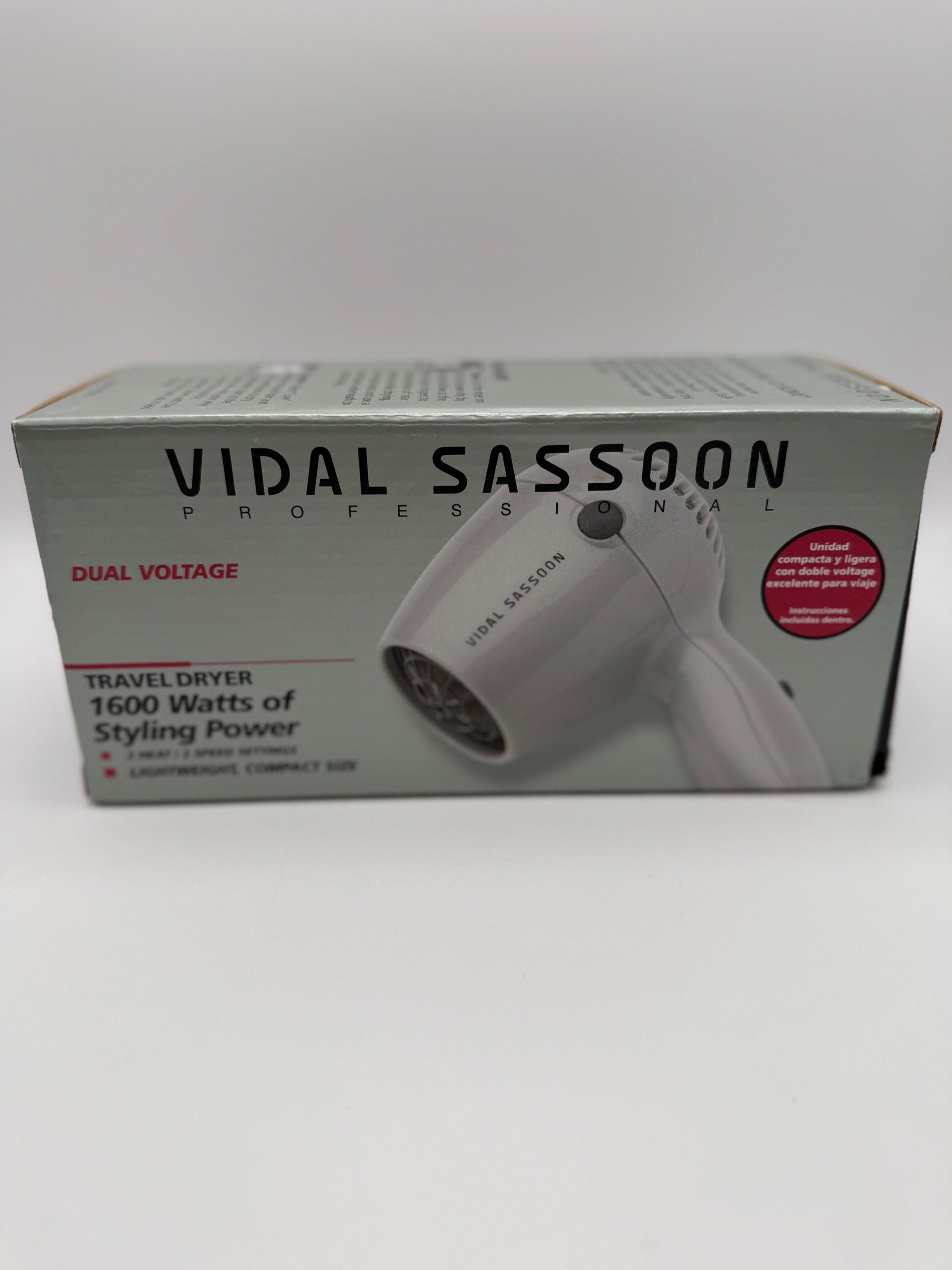 Vidal Sassoon VS513 1600W Dual Voltage Hair Dryer