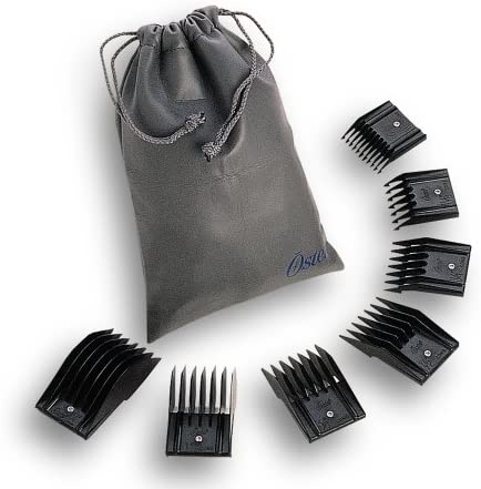 Oster Universal Comb Attachment Blade Guard 7-Piece Set, Size # 0, 1, 2, 4, 6, 8, 10 for Oster Professional Clippers