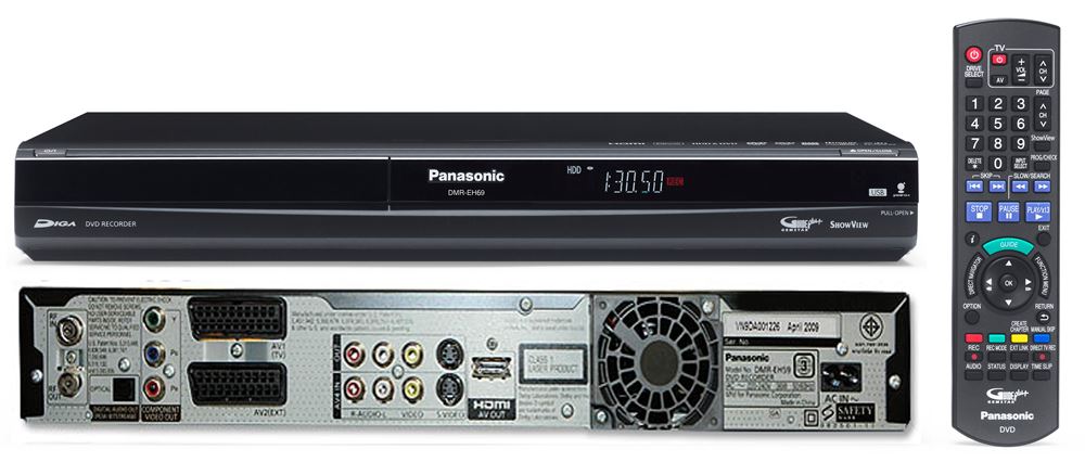 gouden bodem Het kantoor Panasonic DMR-EH69 320GB Hard Drive DVD Recorder PAL NTSC SYSTEM